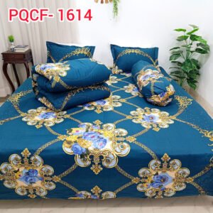 Teal Bloom 5pcs Comforter Set (PQCF-1614)