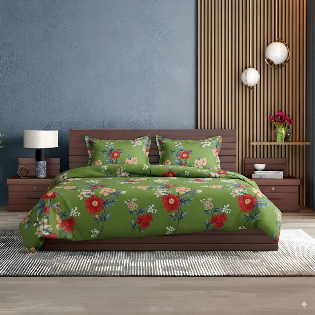 Floral Harmony 5pcs Comforter Set (PQCF-1617) - Image 2